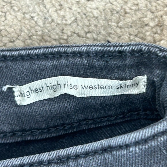 Wrangler Highest Women 2‎ High-Rise Western Skinny Jeans Light Black/Gray - Picture 8 of 11
